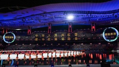 15. Çin Ulusal Oyunları’nın açılış töreni, ülkenin güneyindeki Guangdong eyaletinin